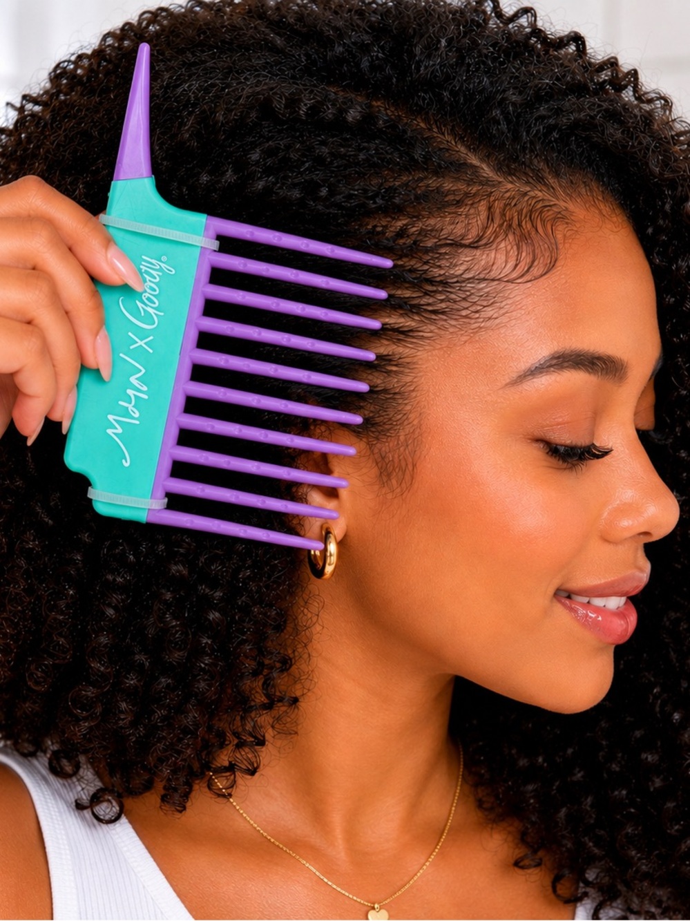 💜🩵 Goody Tru x Morgan Harper Nichols Pick Comb | Detangle It | NWT